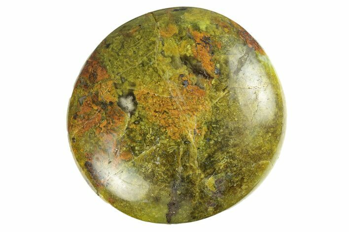 Polished Green Pistachio Opal Stone - Madagascar #249109